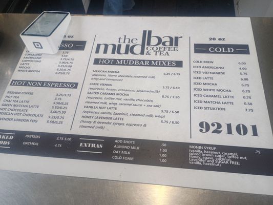 Menu photo 1 The Mudbar San Diego, CA Menu photo 1 The Mudbar San Diego, CA