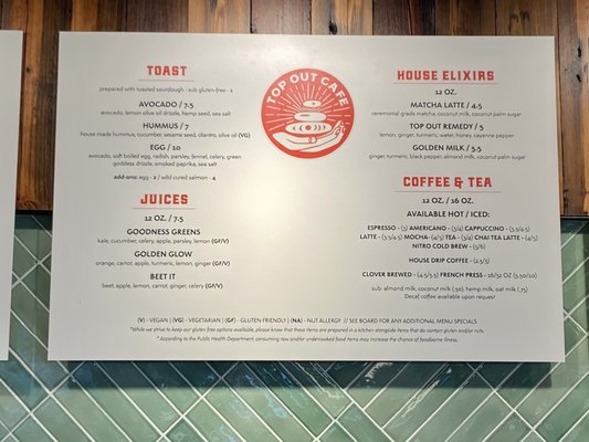 Menu photo 7 Top Out Cafe Indianapolis, IN