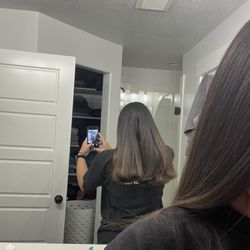 Great Clips - The 4-5 inches I asked for. Which is at least 8-10.