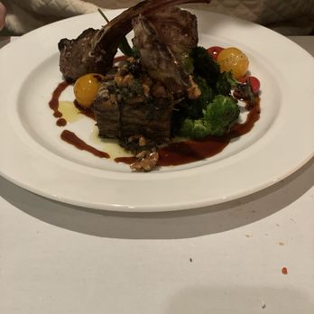 Hyeholde Restaurant - Elysian Field Farm Lamb Rack - New American Near Me - Coraopolis, Pennsylvania Hyeholde Restaurant - Elysian Field Farm Lamb Rack - New American Near Me - Coraopolis, Pennsylvania