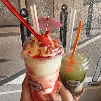 BAMBU - Strawberry Yogurt; 1. Bambu Special - Bubble Tea Near Me - Garden Grove, California BAMBU - Strawberry Yogurt; 1. Bambu Special - Bubble Tea Near Me - Garden Grove, California