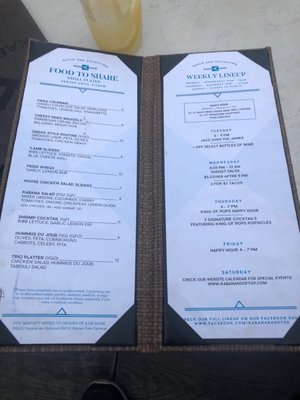 Menu photo 5 Kabana Rooftop Richmond, VA