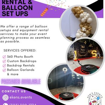 Kens Events - Things we offer - Photo Booth Rentals Near Me