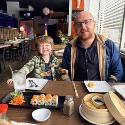 California roll and shrimp dumplings