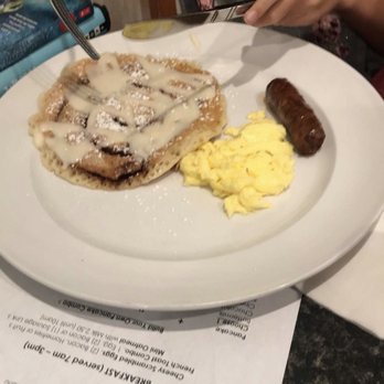 The Trails Eatery - Kids meal, cinnamon pancake, scrambled eggs and sausage - Breakfast & Brunch Near Me - San Diego, California