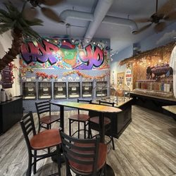 Hop Yo - Make your own at Hop-Yo: 6 soft serve machines offering 18 different flavor options and over 40 different toppings