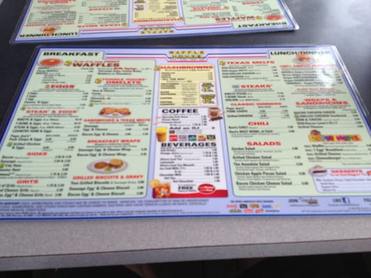 Menu photo 5 Waffle House Winchester, VA