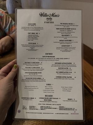 Menu photo 8 Willie Mae’s NOLA New Orleans, LA Menu photo 8 Willie Mae’s NOLA New Orleans, LA