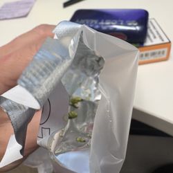 Chevron - Green liquid juice seeping out of brand new vape