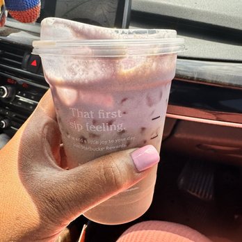 Starbucks - Chai tea w lavender cold foam. - Coffee & Tea Near Me - Queens, New York Starbucks - Chai tea w lavender cold foam. - Coffee & Tea Near Me - Queens, New York
