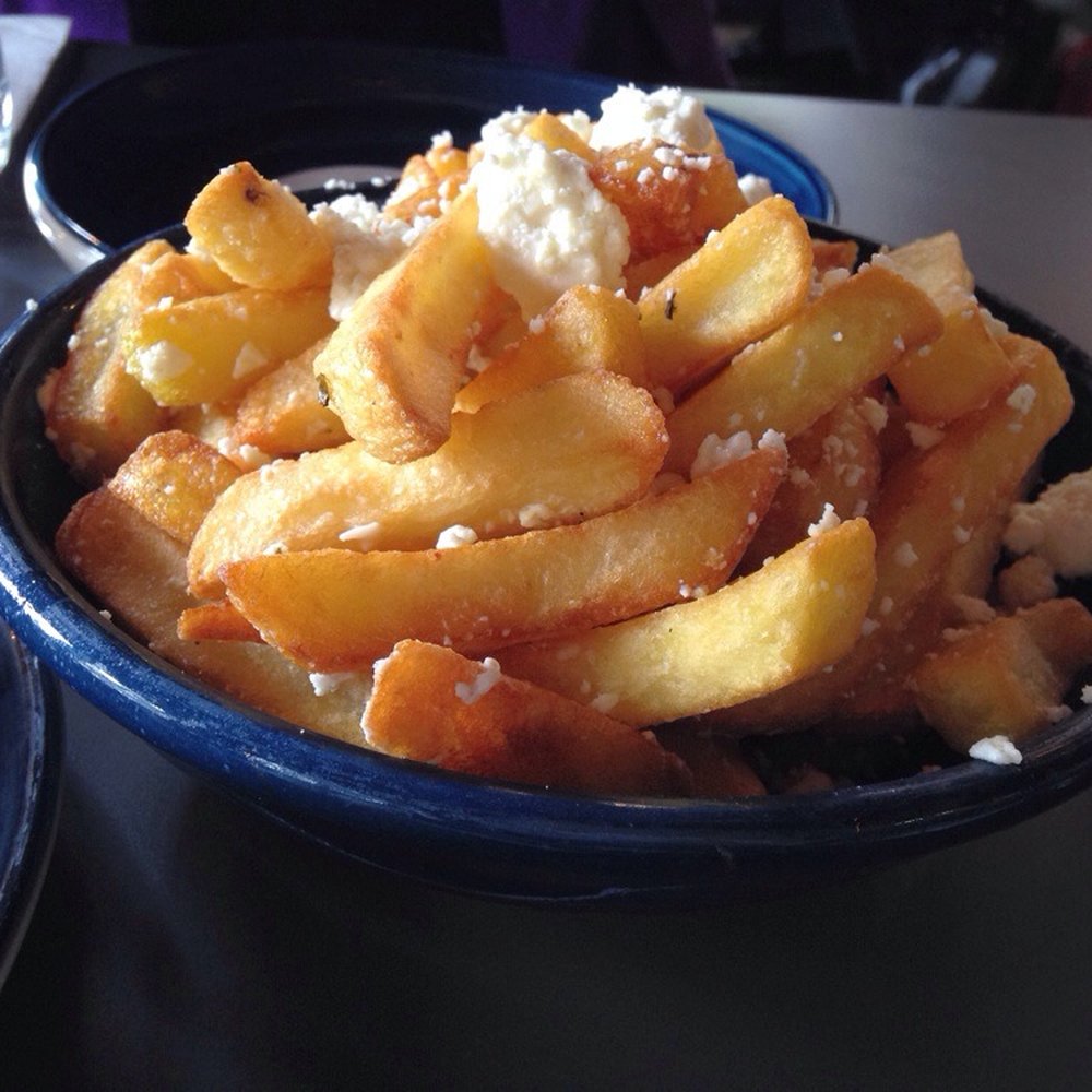 Gazi - Crispy golden chips with olive oil and feta. Amazing. - International Near Me - Melbourne, VIC
