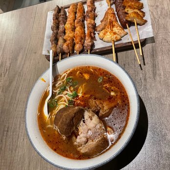 Ke Zhang - skewers - beef, chicken, squid, Taiwanese sausage, tofu, spicy beef noodle soup - Chinese Near Me - Flushing, New York Ke Zhang - skewers - beef, chicken, squid, Taiwanese sausage, tofu, spicy beef noodle soup - Chinese Near Me - Flushing, New York