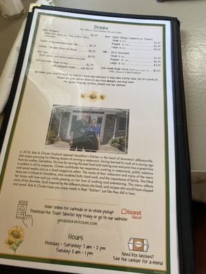 Menu photo 6 Geraldine's Kitchen Jeffersonville, IN