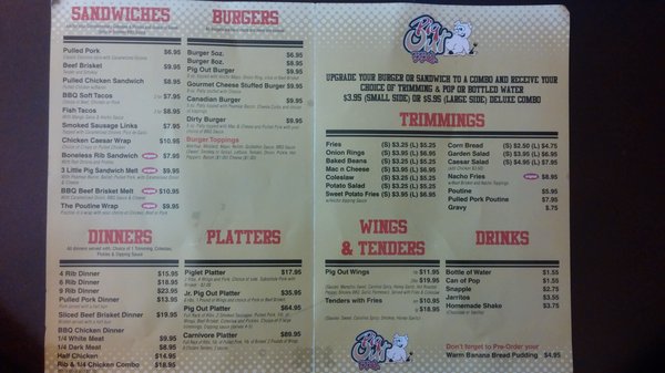Menu photo 2 Pig Out BBQ Toronto, ON Menu photo 2 Pig Out BBQ Toronto, ON