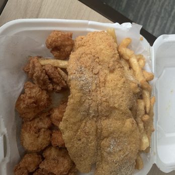 JJ Fish & Chicken - Catfish and shrimp plate - Seafood Near Me - Atlanta, Georgia JJ Fish & Chicken - Catfish and shrimp plate - Seafood Near Me - Atlanta, Georgia