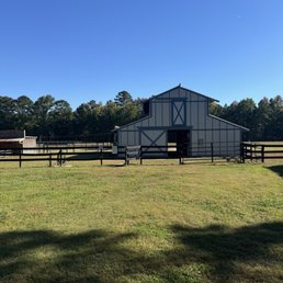 The stable with the horses The stable with the horses