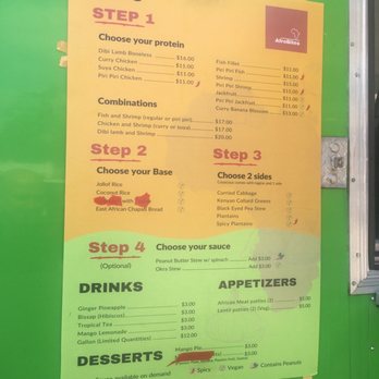 AfroBites - Menu - African Near Me - Little Rock, Arkansas AfroBites - Menu - African Near Me - Little Rock, Arkansas