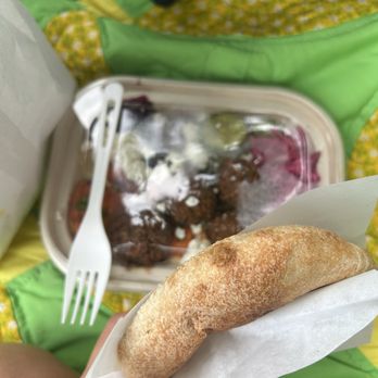 Brassica - Organic warm pita that comes with hummus plate - Mediterranean Near Me - Cincinnati, Ohio