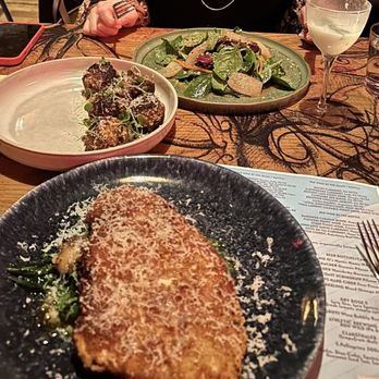Rood - Asiago Chicken, Lamb Meatballs, Pear Salad - Desserts Near Me - Lakewood, Ohio Rood - Asiago Chicken, Lamb Meatballs, Pear Salad - Desserts Near Me - Lakewood, Ohio