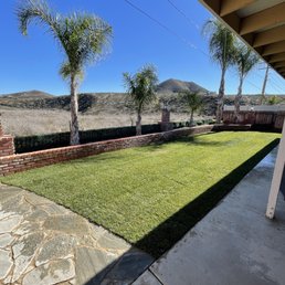 Brand new sod over galvanized steel gopher barrier!