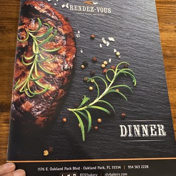 Rendez-Vous Bakery and Bistro - Menu cover - Bakeries Near Me - Oakland Park, Florida Rendez-Vous Bakery and Bistro - Menu cover - Bakeries Near Me - Oakland Park, Florida