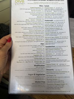 Menu photo 1 We Olive & Wine Bar Bossier City, LA Menu photo 1 We Olive & Wine Bar Bossier City, LA