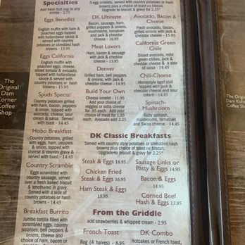 Dam Korner Cafe - Menu - Cafes Near Me - Lake Isabella, California Dam Korner Cafe - Menu - Cafes Near Me - Lake Isabella, California