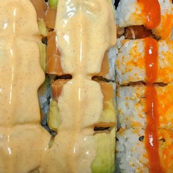 Eastern Dragon - Salmon Craver and Volcano Roll