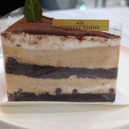 Tiramisu cake slice