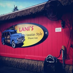 Lani's Shaved Ice - Great snow cones! The add plenty of flavoring, the shaved ice is fine, and they add ice cream on the bottom of the cup!