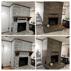 Yeshua Home Remodeling - Fireplace lime wash