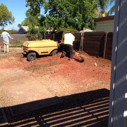 Hardy's Tree Service - Massive stump removal.