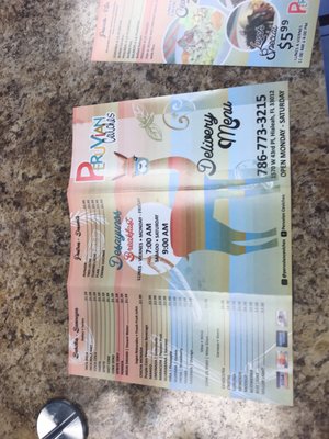Menu photo 1 Peruvian Ceviches Hialeah, FL