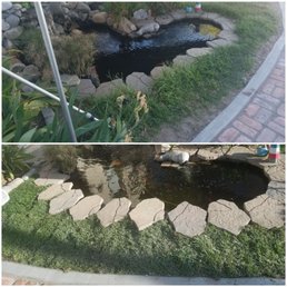 Before and after by my pond Before and after by my pond