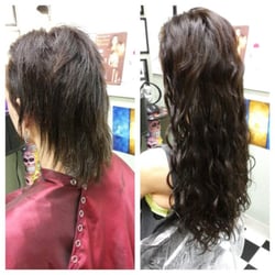 Hair Extensions By Kayla - Before Before and After No damage Hair Extensions