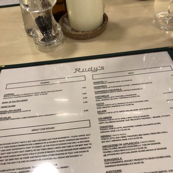 Rudy's Neapolitan Pizza - Menu - Pizza Near Me - Manchester, XGM