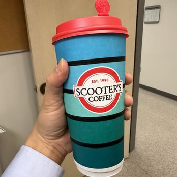 Scooter's Coffee - Large late - Coffee & Tea Near Me - Tulsa, Oklahoma Scooter's Coffee - Large late - Coffee & Tea Near Me - Tulsa, Oklahoma