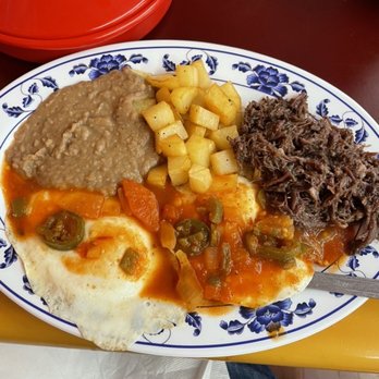 Sabor De Mexico - Huevos Rancheros with Barbacoa - Mexican Near Me - San Antonio, Texas