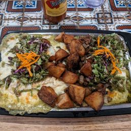 Huevos Rancheros with Verde Sauce and Cajun Home Fries Huevos Rancheros with Verde Sauce and Cajun Home Fries