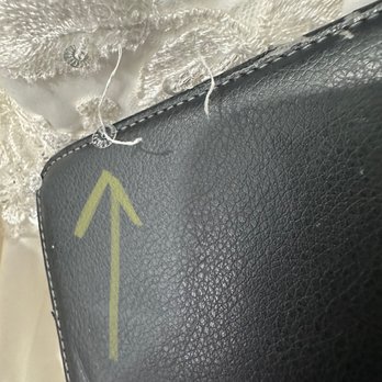 Professional Bridal Alterations - Dress had so many strands of thread sticking out. Sequin and beading were falling off the dress. - Sewing & Alterations Near Me - Orange, California Professional Bridal Alterations - Dress had so many strands of thread sticking out. Sequin and beading were falling off the dress. - Sewing & Alterations Near Me - Orange, California