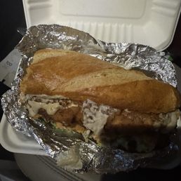 Huge sandwich! Huge sandwich!