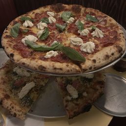 Monty and Vesuvius pizza