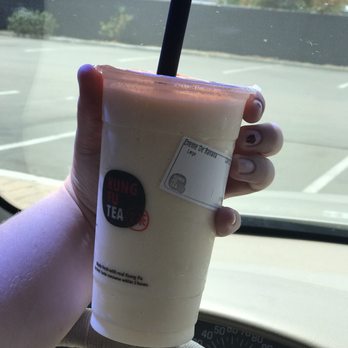 Kung Fu Tea - My banana creme smoothie (size large) - Bubble Tea Near Me - Santee, California