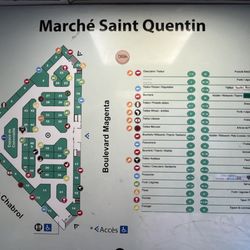 Marché Couvert Saint-Quentin - Map/Directory