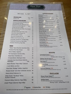 Menu photo 1 Finn Thai - Purcellvile Purcellville, VA