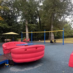 Ethridge Inclusive Playground - Playground swings (but missing locks)