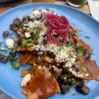 Corazon Cafe - Chilaquiles with steak - Breakfast & Brunch Near Me - San Luis Obispo, California