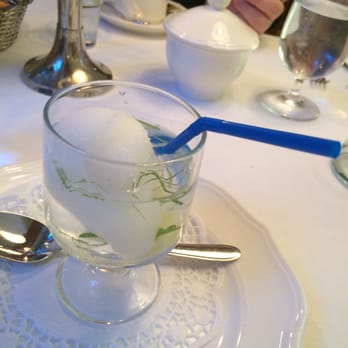 Weisser Hirsch - My new favorite- gin and tonic sorbet with lime and mint - Hotels Near Me - Wernigerode, ST Weisser Hirsch - My new favorite- gin and tonic sorbet with lime and mint - Hotels Near Me - Wernigerode, ST
