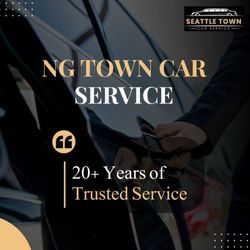 NG Town Car - Company message of years in business