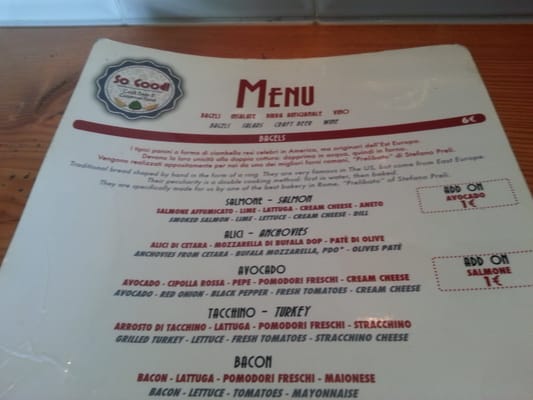 Menu photo 1 So Good Rome, RM